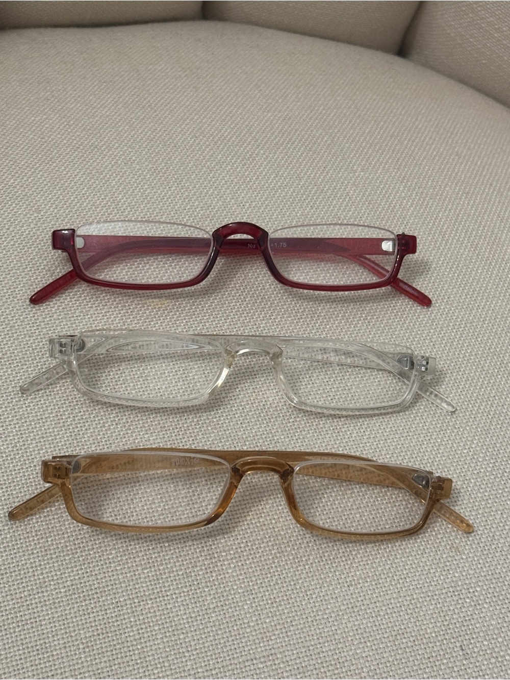 3 pairs Moxie Nu Vue Half Frame readers